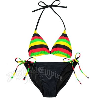 Jamaican Swimwear Rasta Reggae Bikinis .